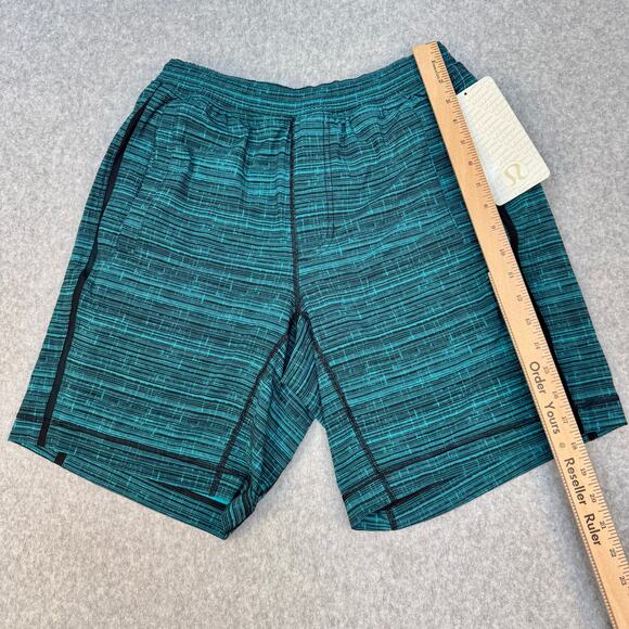 Lululemon Pace Breaker 7" Lined Shorts Green/Teal & Black NWT - Picture 6 of 8